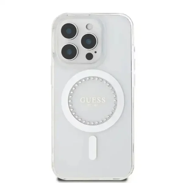کاور گس مدل GUESS MAGSAFE RHINESTONES مناسب برای گوشی موبایل آیفون 16 پرومکس