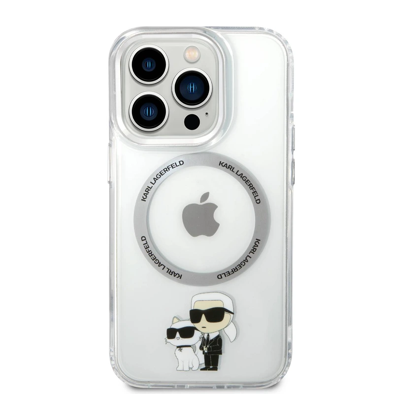 karllagerfeld-iml-nft-karl-choupette-magsafe-transparent-case-iphone16promax-front کاور کارل لاگرفلد مدل MAGSAFE IML NFT K&C مناسب برای گوشی موبایل آیفون 16 پرومکس - Image 1