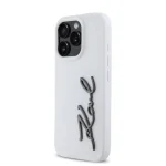 کاور کارل لاگرفلد مدل SILICONE METAL SIGNATURE مناسب برای گوشی موبایل آیفون 16 پرومکس - Image 2