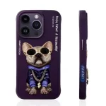 کاور نیمی مدل GLASSES DOG مناسب برای گوشی موبایل آیفون 14 پرومکس - Image 2