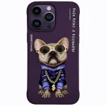 کاور نیمی مدل GLASSES DOG مناسب برای گوشی موبایل آیفون 14 پرومکس