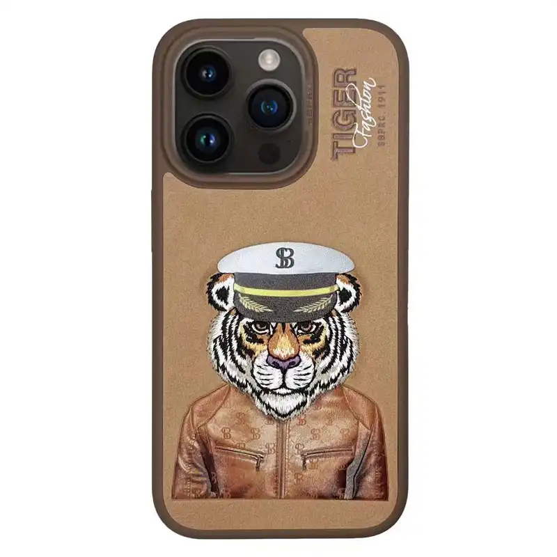 santabarbarapolo-fergus-brown-case-iphone14-front کاور سانتا باربارا پولو مدل FERGUS مناسب برای گوشی موبایل آیفون 14 - Image 1
