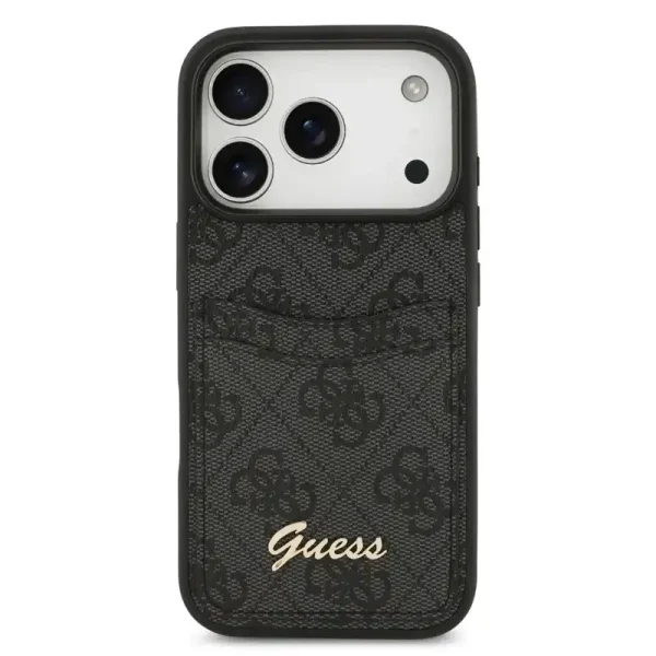 کاور گس مدل GUESS CARDSLOT چرمی اورجینال با جای کارت مناسب آیفون ۱۷ پرو