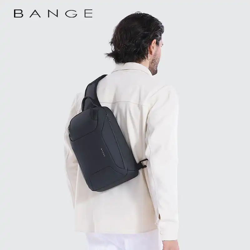 کیف کراس بادی 11 اینچ بنج BANGE BG-8031 به رنگ مشکی و مناسب برای آیپد تا 11 اینچ